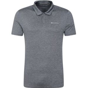 Mountain Warehouse Heren Agra gestreept poloshirt (XS) (Grijs)