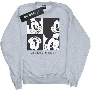 Disney Heren Mickey Mouse Knipoog Sweatshirt (L) (Sportgrijs)