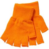 Apollo - Kinder handschoenen vingerloos - Fluor oranje - one size - Vingerloze handschoenen kinderen - Carnaval - Party - Feestartikelen