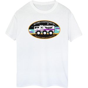 Disney Dames/Dames Lightyear Rover Deployment Katoenen Vriendje T-shirt (3XL) (Wit)