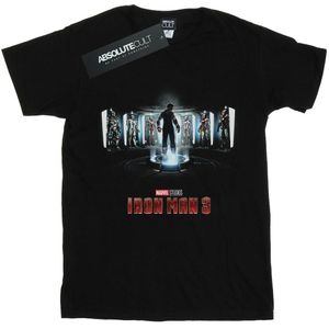 Marvel Studios Womens/Ladies Iron Man 3 Poster Cotton Boyfriend T-Shirt