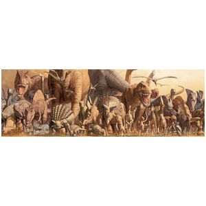 Eurographics panoramische puzzel - Haruo Takino: Dinosaurussen, 1000 stukjes