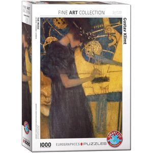 Puzzel Eurographics - Gustav Klimt: Die Musik, 1000 stukjes