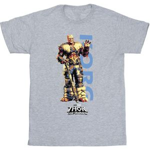 Marvel Jongens Thor Liefde en Donder Korg Wave T-Shirt (128) (Sportgrijs)