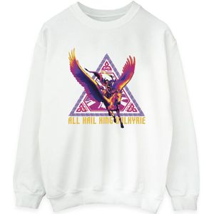 Marvel Dames/Dames Thor Love And Thunder All Hail Valkyrie Sweatshirt (S) (Wit)