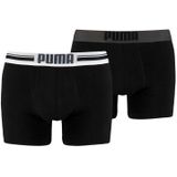 PUMA ACCESSOIRES - puma placed logo boxer 2p - Zwart-Multicolour