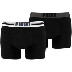 PUMA ACCESSOIRES - puma placed logo boxer 2p - Zwart-Multicolour