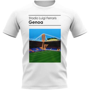 Stadio Luigi Ferraris Genoa Stadium T-Shirt (White)