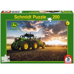 Schmidt puzzel - Tractor 6150R met gieter, 200 stukjes