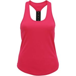 Tri Dri Vrouwen/dames Performance Strap Back Vest (M) (Heet Roze)