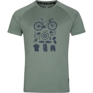 Dare 2B Heren Tech Cycle T-Shirt (3XL) (Lelieblad Groen)