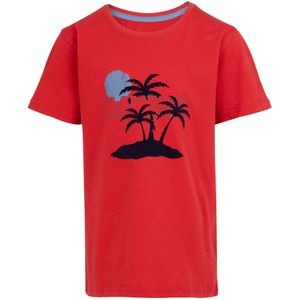 Regatta Bosley VII Hawaii Palmboom T-Shirt Kinderen/Kinderen (128) (Gevaar Rood)