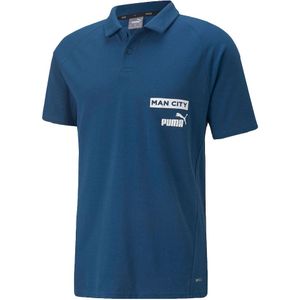 2022-2023 Man City Casuals Polo (Blue)