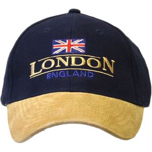 London England Baseball Cap Suede Cap met verstelbare riem (Verstellbar) (Zoals afgebeeld)