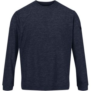 Regatta Heren Leith Lichtgewicht Sweatshirt (2XL) (Marine / Zwart Marl)