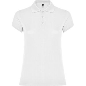 Roly Dames/Dames Ster Poloshirt (M) (Wit)