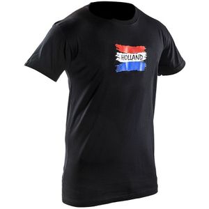 Joya Vlag T - Shirt - Holland - Zwart - XL