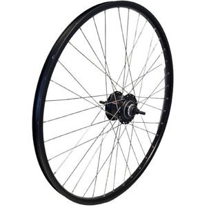 Shimano achterwiel 28 inch 622 zwart/zwart/rvs nexus 7 disk centerlock