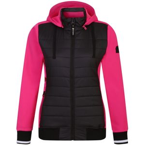 Dare 2B Dames/Dames Fend Hooded Jacket (34 DE) (Zwart/Puur Roze)