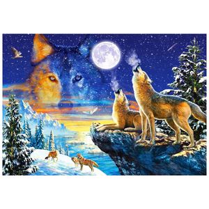 Howling Wolves (1000 stukjes) - Castorland Puzzel