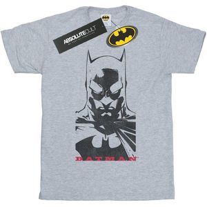 DC Comics Meisjes Batman Solid Stare Katoenen T-Shirt (116) (Sportgrijs)