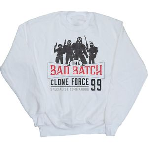 Star Wars Dames/Dames The Bad Batch Clone Force 99 Sweatshirt (L) (Wit)
