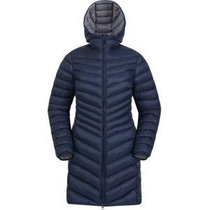 Mountain Warehouse Dames/Dames Florence lange gewatteerde jas (38 DE) (Marine)