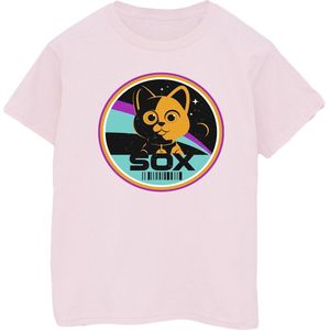 Disney Dames/Dames Lightyear Sox Cirkel Katoenen Vriend T-shirt (L) (Baby Roze)