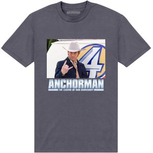 Anchorman Unisex volwassen Champ Kind T-Shirt (S) (Houtskool)