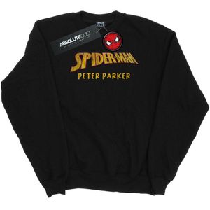 Marvel Jongens Spider-Man AKA Peter Parker Sweatshirt (128) (Zwart)
