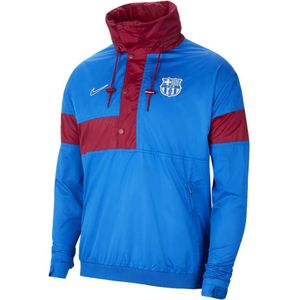 2021-2022 Barcelona Anorak Jacket (Blue)