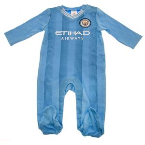 Manchester City FC Baby 2023/2024 Slaappak (9-12 Monate (Baby)) (Blauw)