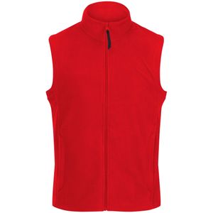 Regatta Heren Micro Fleece Bodywarmer / Gilet (S) (Klassiek rood)