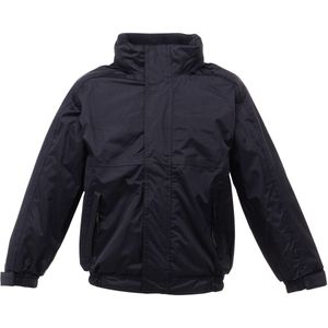 Regatta Kinderen/kinderen Waterdicht Windproof Dover-jasje (140) (Zwart/Ash)