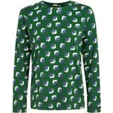 Regatta Dames/Dames Orla Kiely Leaf Print T-shirt met lange mouwen (44 DE) (Schaduw Elm Smaragd)