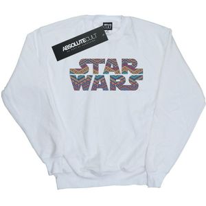 Star Wars Dames/Dames Kleur Aztec Logo Sweatshirt (XL) (Wit)