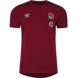2023-2024 England Rugby Presentation T-Shirt (Tibetan Red)
