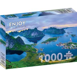 Puzzel 1000 stukjes ENJOY - Lofoten-eilanden, Noorwegen
