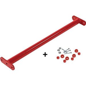 Duikelstang 90 Cm + Bevestiging Set - Rood