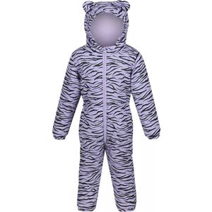 Regatta Kinder/Kinderen Penrose Zebra Print Puddle Suit (102) (Viooltje)