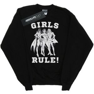 DC Comics Jongens Justice League Girls Rule Sweatshirt (152-158) (Zwart)