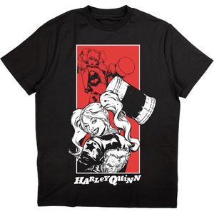 Harley Quinn Unisex Adult Hammer Katoen T-Shirt (XL) (Zwart)