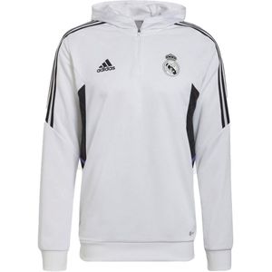 2022-2023 Real Madrid Hooded Track Top (White)