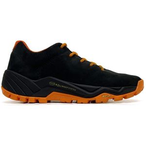 Sportschoenen S-KARP Daily RS, zwart/oranje, Crazy Horse-leer, Vibram RollinGait System-zool