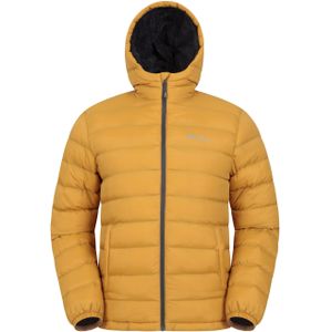 Mountain Warehouse Gewatteerde jas met imitatiebont voor heren (3XL) (Mosterd)