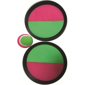 Catchbal 19 cm - Strand vangbal spel met klittenband - Geschikt voor kinderen en volwassenen