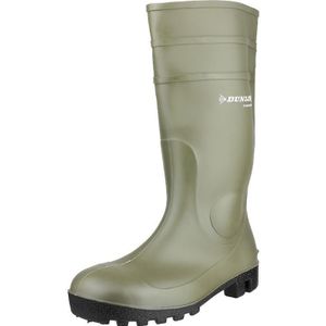 Dunlop Unisex Protomastor Wellingtonlaarzen voor volwassenen (39,5 EU) (Groen/zwart)