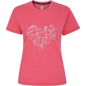 Dare 2B Dames/Dames Tranquility II Hart T-Shirt (44 DE) (Sorbet Roze)