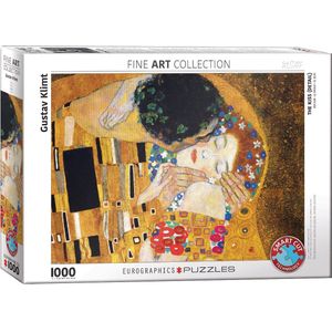 Puzzel Eurographics - Gustav Klimt: De Kus, 1000 stukjes