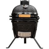 Kamado BBQ Egg - Kamado 13 Inch - Houtskoolbarbecues - Incl. Receptenboek - Zwart - Ø 27cm